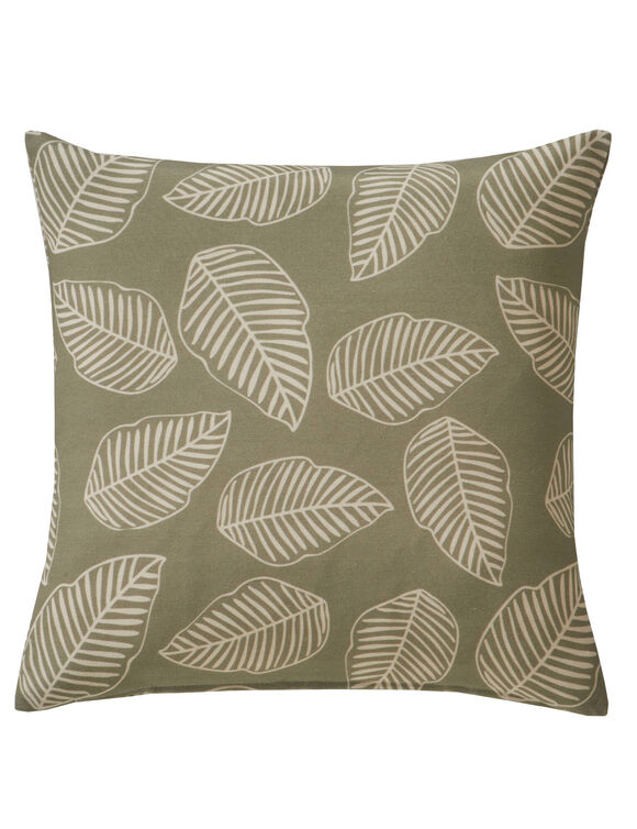 Housse de coussin imprimé petites feuilles - lot de 2 (vert) Housse de coussin imprimé petites feuilles - lot de 2 (vert)
